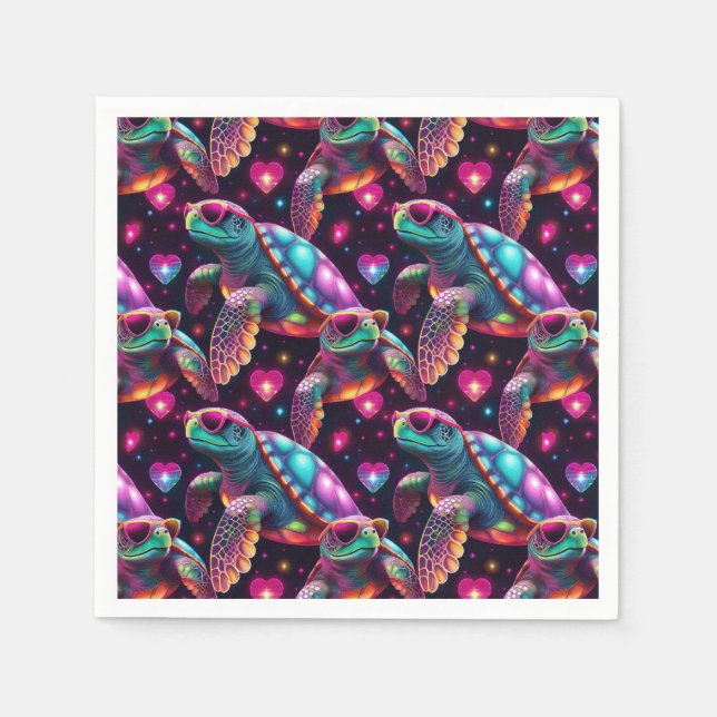 Servilleta De Papel Tortuga marina Disco (Anverso)