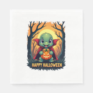 Servilleta De Papel Tortuga Tortoise Boo Vampire Trick O Trate Hallowe