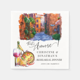 Servilleta De Papel Toscana Italia | Comida Italiana | Cena de Ensayo