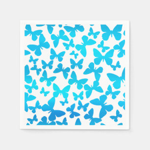 Servilleta De Papel Toss de mariposa (azul)