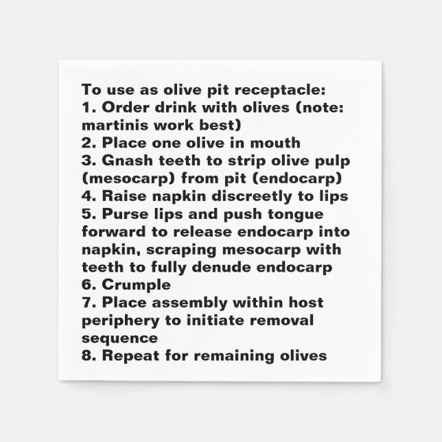 Servilleta De Papel Tosta de copas de oliva (Anverso)