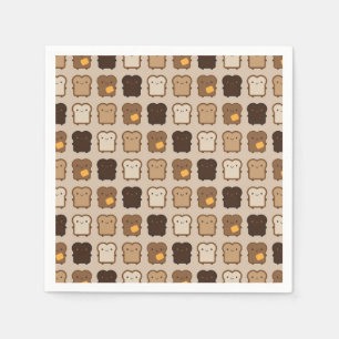 Servilleta De Papel Tostada de Kawaii