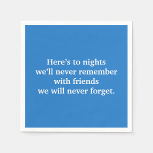 Servilleta De Papel Tostada de vino azul