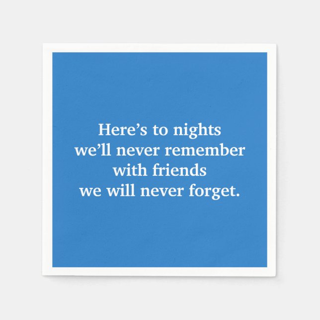 Servilleta De Papel Tostada de vino azul (Anverso)