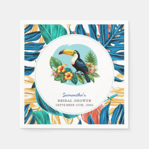 Servilleta De Papel Toucan Lluvia Tropical Verano Despedida de Soltera