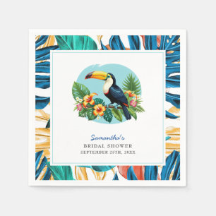 Servilleta De Papel Toucan Lluvia Tropical Verano Despedida de Soltera