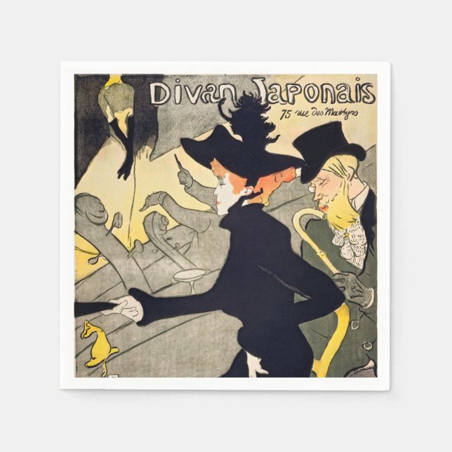 Servilleta De Papel Toulouse-Lautrec - Divan Japonais (Anverso)