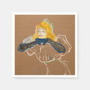 Servilleta De Papel Toulouse-Lautrec - Yvette Guilbert Cantando