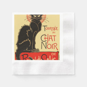 Servilleta De Papel Tournée du Chat Noir Art Nouveau