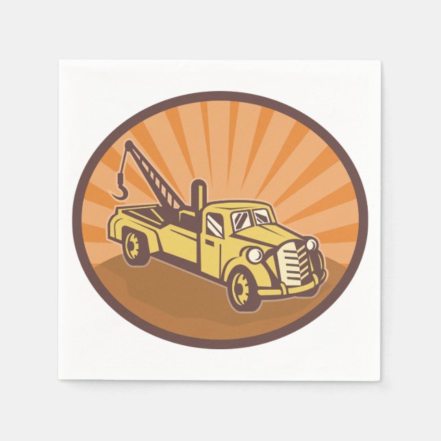 Servilleta De Papel Tow Truck Paper Napkins (Anverso)