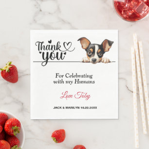Servilleta De Papel Toy Fox Terrier Paper Napkins