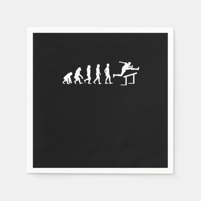 Servilleta De Papel Track Field Running Hurdling Triathlon Runner Mara (Anverso)