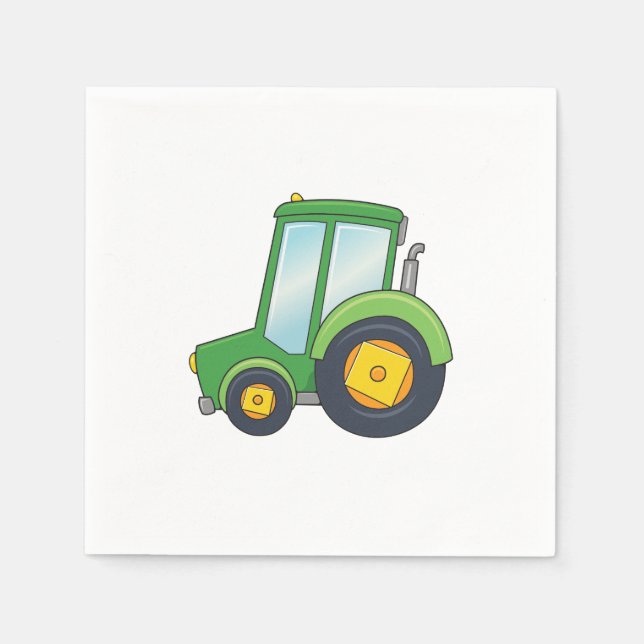 Servilleta De Papel Tractor de personalizable (Anverso)