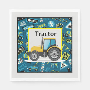 Servilleta De Papel Tractor juguete de cumpleaños para niños 