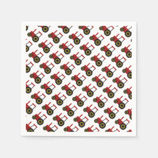 Servilleta De Papel Tractor rojo