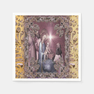 Servilleta De Papel Traer regalos de Baby Jesus