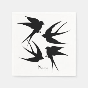 Servilleta De Papel Tragar pájaros Silhouettes Thunder_Cove