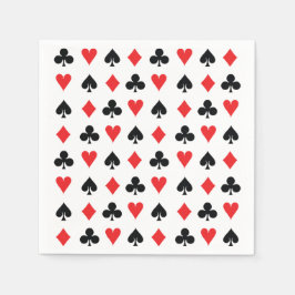 Servilleta De Papel Trajes de cartas de póker
