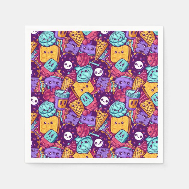 Servilleta De Papel Trajes dulces (Anverso)