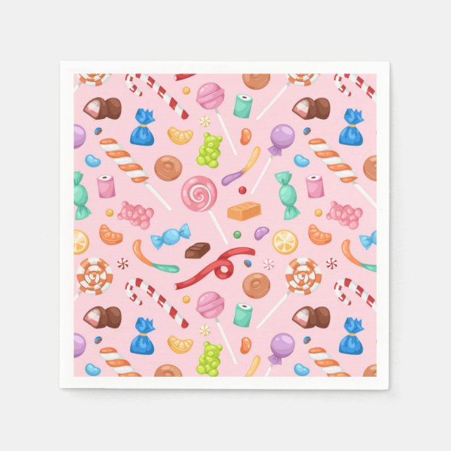 Servilleta De Papel Trajes dulces (Anverso)