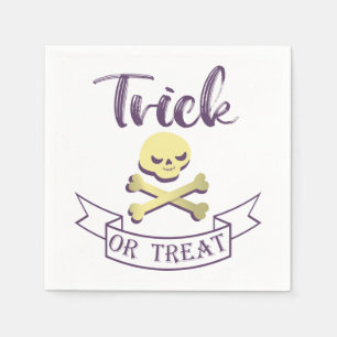 Servilleta De Papel Trampa o trate los huesos cruzados del cráneo cint