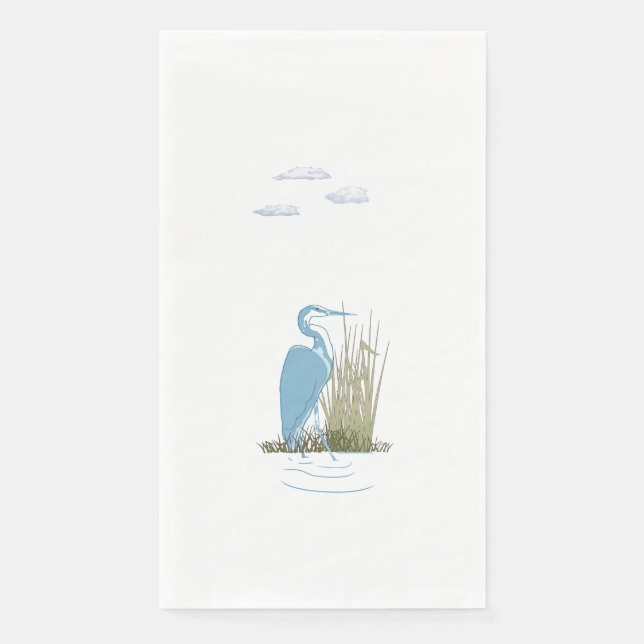 Servilleta De Papel Tranquil Heron (Anverso)