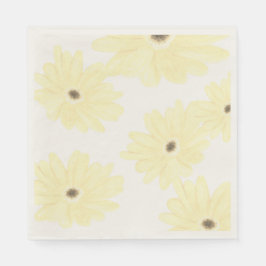 Servilleta De Papel Tranquil Morning Yellow Flowers 