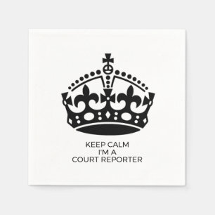 Servilleta De Papel Tranquilidad Soy un abogado de Court Reporter