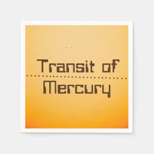 Servilleta De Papel Tránsito de Mercurio del Sol