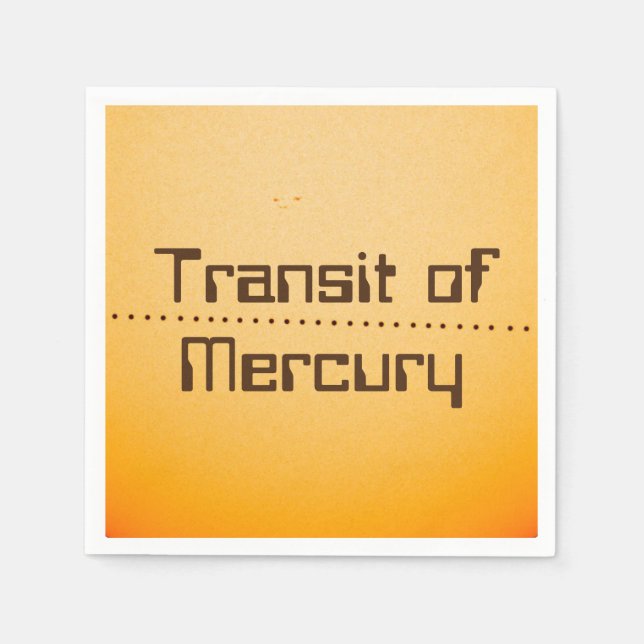 Servilleta De Papel Tránsito de Mercurio del Sol (Anverso)