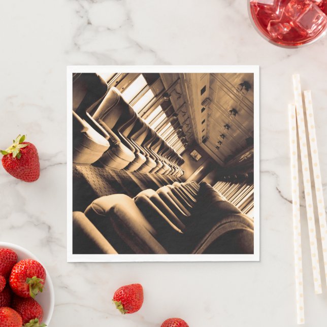 Servilleta De Papel Transporte ferroviario de Sepia (In situ)