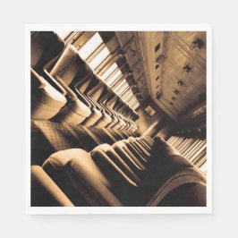 Servilleta De Papel Transporte ferroviario de Sepia