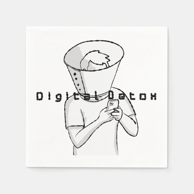Servilleta De Papel tratamiento de desintoxicación digital (Anverso)