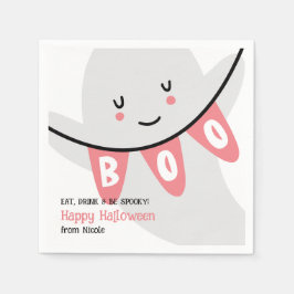 SERVILLETA DE PAPEL TRATAMIENTO DE NIÑOS CUTE GHOST BOO HALLOWEEN