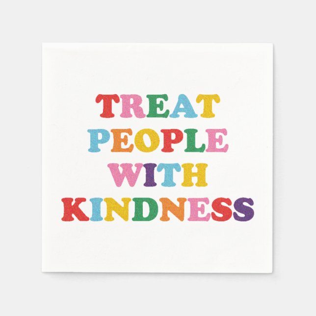 Servilleta De Papel Tratar A La Gente Con Amabilidad (Anverso)