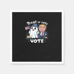 Servilleta De Papel Tratar O Votar, Tocante Trumpkin, Gráfico De Hallo