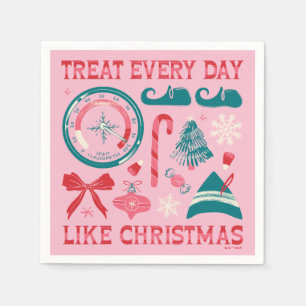 Servilleta De Papel Tratar todos los días como Navidades