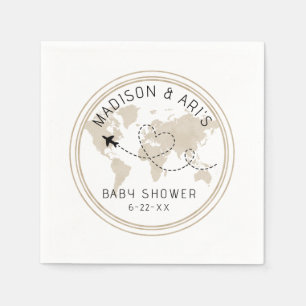 Servilleta De Papel Travel Adventure Baby Shower Napkins