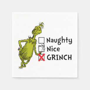 Servilleta De Papel traviesa, agradable o grinch