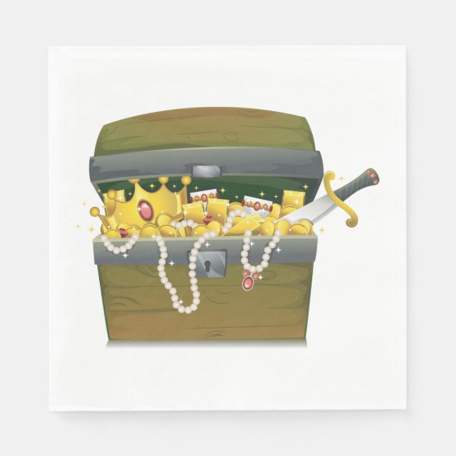 Servilleta De Papel Treasure Chest (Anverso)