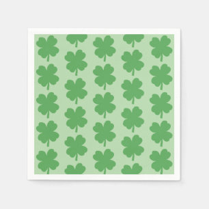 Servilleta De Papel Trébol de Cuatro Hojas Shamrock Día de San Patrici