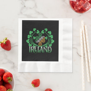 SERVILLETA DE PAPEL TRÉBOL DE IRLANDA