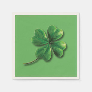 Servilleta De Papel Trébol de Irlanda Verde Moderno