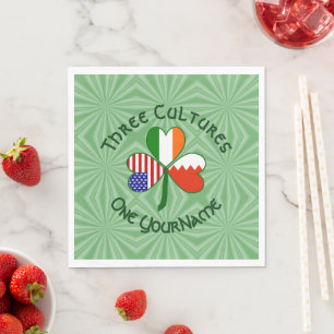 Servilleta De Papel Trébol personalizado bahreiní irlandés americano
