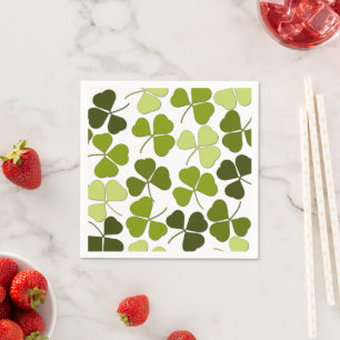 Servilleta De Papel Trébol verde en una variedad de tonos