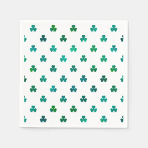 Servilleta De Papel Trébol Verde Esmeralda - Micro
