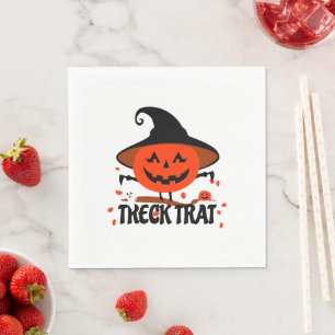 Servilleta De Papel Treck Trat Pumpkin Sonriente