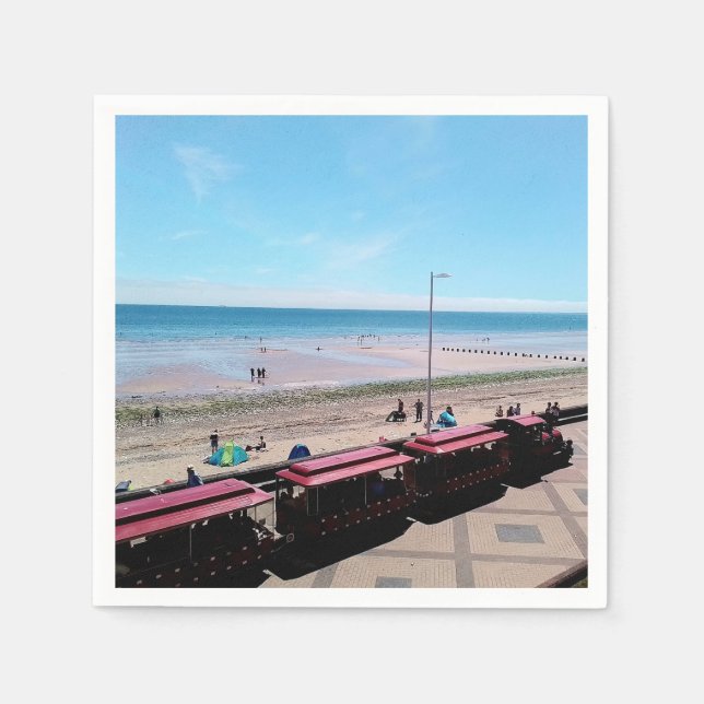Servilleta De Papel Tren Choo choo , en Bridlington (Anverso)