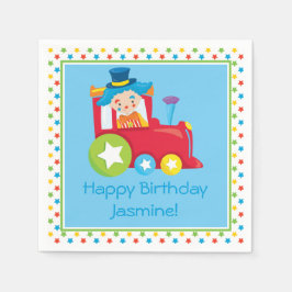 Servilleta De Papel Tren Circus | Personalizado