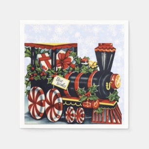 Servilleta De Papel Tren del día de fiesta